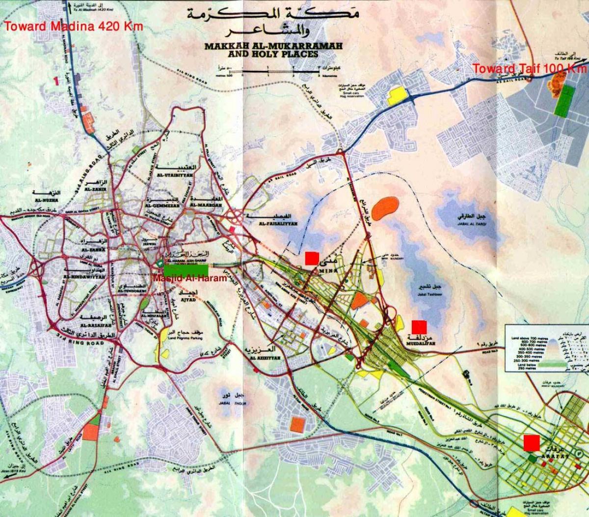 مکه حرم شریف نقشه