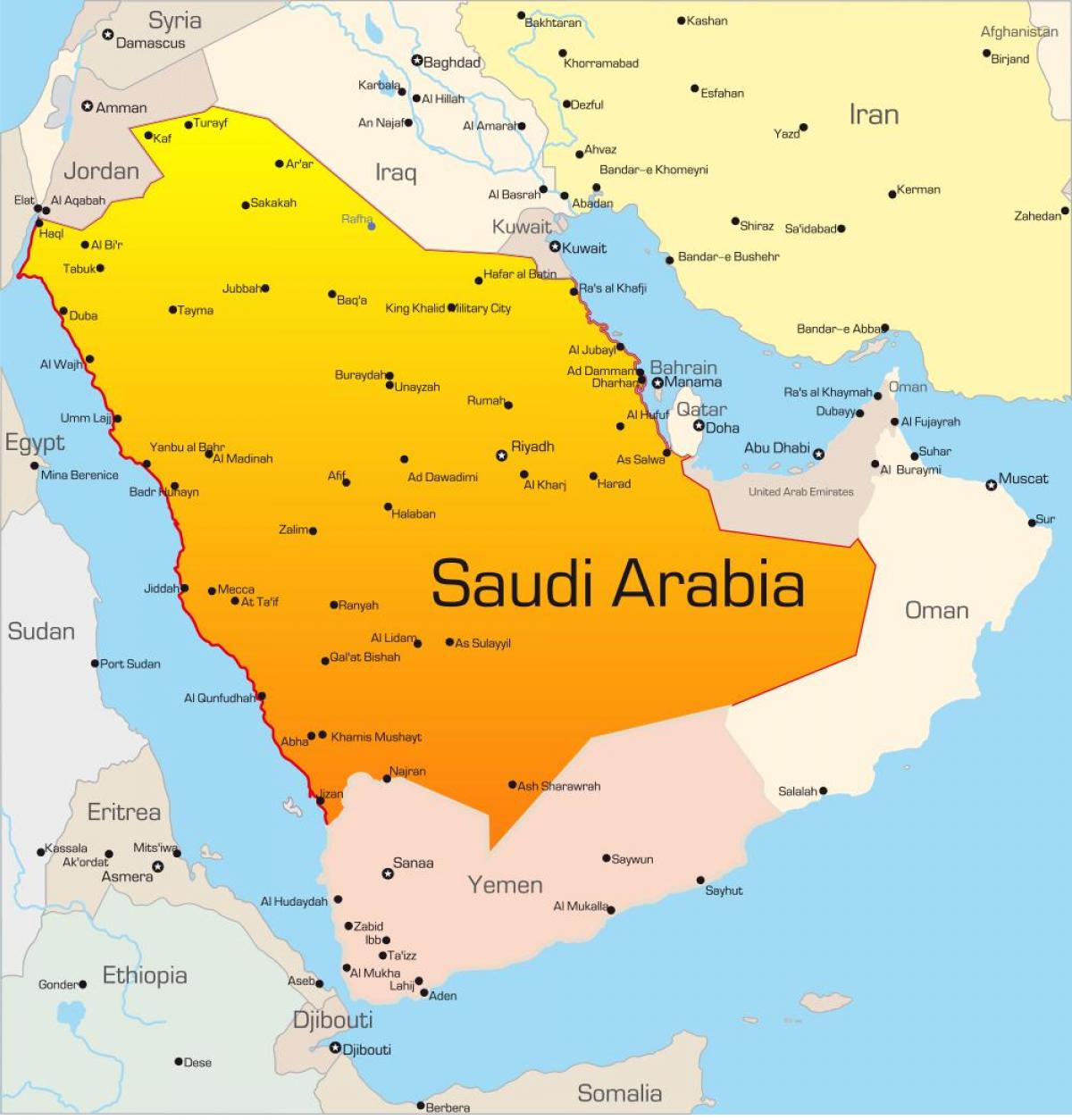 مکه, عربستان سعودی, نقشه