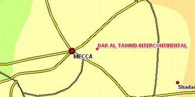 نقشه از ابراهیم خلیل جاده مکه
