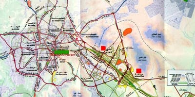 مکه حرم شریف نقشه