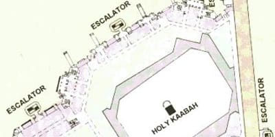 نقشه از کعبه شریف